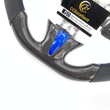 Load image into Gallery viewer, CCexcellent for Infiniti Q50 2014 2015 2016 2017carbon fiber steering wheel with perforated leather sides
