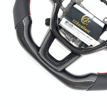 Load image into Gallery viewer, CCexcellent For 11th Gen/2022-2023 Honda Civic carbon fiber steering wheel with red stitching
