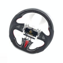 Load image into Gallery viewer, CCexcellent for Infiniti Q50 2014 2015 2016 2017 /QX50 2015 2016 2017 carbon fiber steering wheel with red stitching