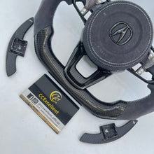 Load image into Gallery viewer, CCExcellent For Acura TLX 2021+ Carbon Fiber Alcantara Steering Wheel with Airbag cover and Shift paddles