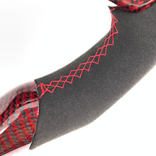 Load image into Gallery viewer, CCexcellent For 11th Gen/2022-2023 Honda Civic carbon fiber steering wheel with red stitching