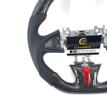 Load image into Gallery viewer, CCexcellent for Infiniti Q50 2014 2015 2016 2017 carbon fiber steering wheel with black perforated leather