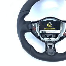 Load image into Gallery viewer, CCExcellent for Nissan Sentra SV 2017 2018 2019 carbon fiber steering wheel with black smooth leather