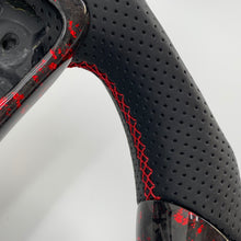 Load image into Gallery viewer, CCexcellent For 2015/2016/2017/2018/2019 Volkswagen MK7/MK7R/MK7GTI//GOLF MK7/GOLF7GIT carbon fiber steering wheel with gloss black forged carbon fiber with red flakes