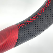 Load image into Gallery viewer, CCExcellent for Nissan Sentra SV 2017 2018 2019 carbon fiber steering wheel with black perforated leather