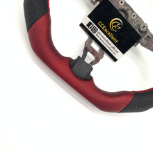 Load image into Gallery viewer, CCExcellent for Nissan Sentra SV 2017 2018 2019 carbon fiber steering wheel with black perforated leather