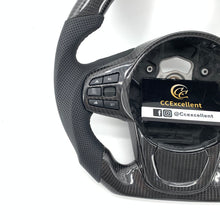 Load image into Gallery viewer, CCexcellent For Toyota Supra A90 carbon fiber steering wheel with gloss black forged carbon fiber with top&bottom&trim