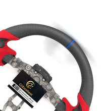 Load image into Gallery viewer, CCExcellent for Nissan Z34 carbon fiber steering wheel with red perforated leather