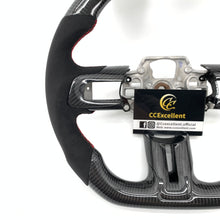 Load image into Gallery viewer, CCexcellent for Ford SHELBY GT350 2015 2016 2017 carbon fiber steering wheel with alcantara