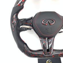 Load image into Gallery viewer, CCexcellent for Infiniti QX50 2018 2019 carbon fiber steering wheel with airbag cover