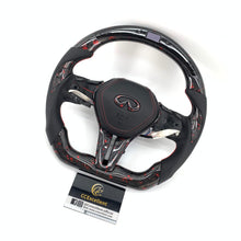 Load image into Gallery viewer, CCexcellent for Infiniti QX50 2018 2019 carbon fiber steering wheel with airbag cover