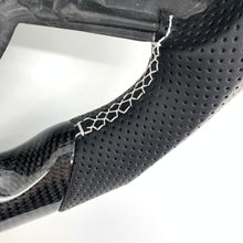 Load image into Gallery viewer, CCexcellent For Toyota Supra A90 carbon fiber steering wheel with white stitching