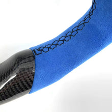 Load image into Gallery viewer, CCexcellent For 2003/2004/2005/2006/2007 Subaru wrx sti carbon fiber steering wheel with gloss black carbon fiber top&bottom&trim