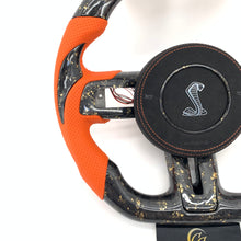 Load image into Gallery viewer, CCexcellent for Ford Mustang 2018 2019 2021 2022 carbon fiber steering wheel with LED