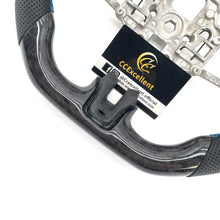 Load image into Gallery viewer, CCexcellent for Ford Mustang 2018 2019 2021 2022 carbon fiber steering wheel with perforated leather