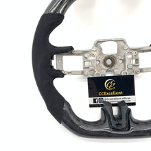 Load image into Gallery viewer, CCexcellent for Ford Mustang 2015 2016 2017 carbon fiber steering wheel with alcantara