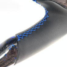 Load image into Gallery viewer, CCexcellent for Ford Mustang 2018 2019 2021 2022 carbon fiber steering wheel with black smooth leather