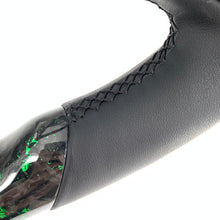 Load image into Gallery viewer, CCexcellent for Ford Mustang 2015 2016 2017 carbon fiber steering wheel with black smooth leather