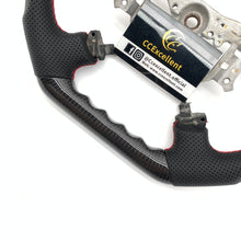 Load image into Gallery viewer, CCexcellent For Toyota 2007-2019 Land Cruiser/200Series/70Series/Tundra/Sequoia/HiAce Carbon Fiber Steering Wheel with red stitching and stripe line