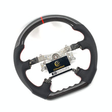Load image into Gallery viewer, CCexcellent For Toyota 2007-2019 Land Cruiser/200Series/70Series/Tundra/Sequoia/HiAce Carbon Fiber Steering Wheel with red stitching and stripe line