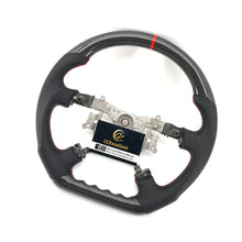 Load image into Gallery viewer, CCexcellent For Toyota 2007-2019 Land Cruiser/200Series/70Series/Tundra/Sequoia/HiAce Carbon Fiber Steering Wheel with black perforated leather