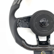 Load image into Gallery viewer, CCExcellent for Volkswagen MK7 R 2015 2016 2017 2018 2019 carbon fiber steering wheel with airbag cover