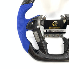 Load image into Gallery viewer, CCExcellent for Honda Accord CP1 CP2 CP3 carbon fiber steering wheel with blue perforated leather