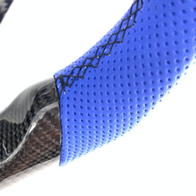 Load image into Gallery viewer, CCExcellent for Honda Accord CP1 CP2 CP3 carbon fiber steering wheel with blue perforated leather