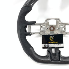 Load image into Gallery viewer, CCexcellent for Ford Mustang 2015 2016 2017 carbon fiber steering wheel with black perforated leather