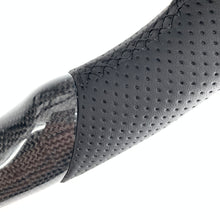 Load image into Gallery viewer, CCexcellent for Ford Mustang 2015 2016 2017 carbon fiber steering wheel with black perforated leather