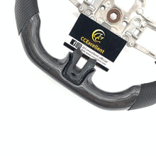 Load image into Gallery viewer, CCexcellent for Ford Mustang 2015 2016 2017carbon fiber steering wheel black perforated leather