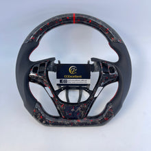 Load image into Gallery viewer, For 2010-2016 Hyundai Genesis Coupe Custom Carbon Fiber Steering Wheel With Blue Stripe and Stitching