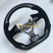 Load image into Gallery viewer, CCexcellent For Infiniti G35 2003 2004 2005 2006 carbon fiber steering wheel with Alcantara 4