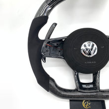 Load image into Gallery viewer, CCExcellent for Volkswagen mk7 2015-2019 carbon fiber steering wheel black forged carbon fiber