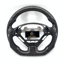 Load image into Gallery viewer, CCexcellent For Infiniti G37 2008/2009/2010/2011/2012/2013 black forged carbon fiber steering wheel 1