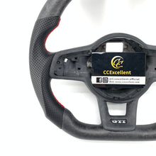 Load image into Gallery viewer, CCExcellent for Volkswagen mk7 2015-2019 carbon fiber steering wheel black perforated leather