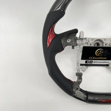 Load image into Gallery viewer, CCExcellent for Toyota Tundra 2014-2020 carbon fiber steering wheel red thumbgrips
