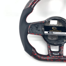Load image into Gallery viewer, CCExcellent for Volkswagen MK7 2015-2019 carbon fiber steering wheel red stitching