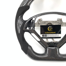 Load image into Gallery viewer, CCexcellent For Infiniti G37 2008/2009/2010/2011/2012/2013 carbon fiber steering wheel with Alcantara 1
