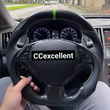 Load image into Gallery viewer, CCexcellent - Infiniti G25 G35 G37 G37X 2007-2008-2009-2010-2011-2012-2013-2014-2015 carbon fiber steering wheel