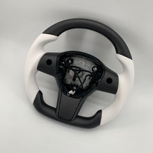 Load image into Gallery viewer, CCExcellent for tesla model 3/Y 2017-2020 carbon fiber steering wheel white stitching