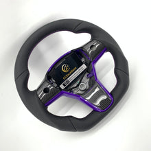 Load image into Gallery viewer, CCExcellent for tesla model 3/Y 2017-2020 carbon fiber steering wheel black perforated leather