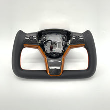 Load image into Gallery viewer, CCExcellent for tesla model3 2017-2020 carbon fiber steering wheel black carbon fiber trims