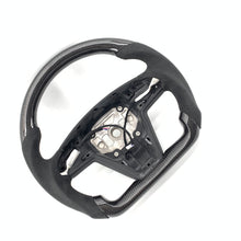 Load image into Gallery viewer, CCExcellent for tesla model s 2022+ carbon fiber steering wheel black stitching
