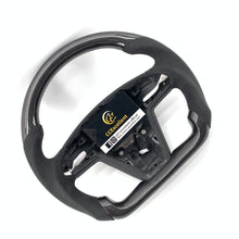 Load image into Gallery viewer, CCExcellent for tesla model s 2022+ carbon fiber steering wheel black alcantara