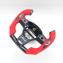 Load image into Gallery viewer, CCExcellent for tesla model3 2017-2020 carbon fiber steering wheel black forged carbon fiber