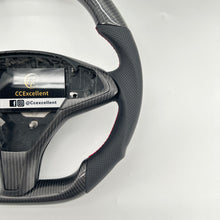 Load image into Gallery viewer, CCExcellent for tesla model s/x 2012-2021 carbon fiber steering wheel black perforated leather