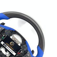 Load image into Gallery viewer, CCexcellent For Acura TL 2009 2010 2011 2012 2013 2014 carbon fiber steering wheel with blue perforated leather sides