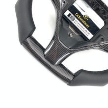 Load image into Gallery viewer, CCExcellent for tesla model3 2017-2020 carbon fiber steering wheel white stitching