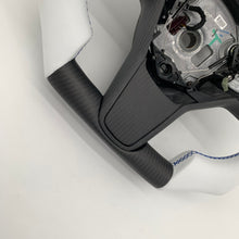 Load image into Gallery viewer, CCExcellent for tesla model 3/Y 2017-2020 carbon fiber steering wheel black matte carbon fiber